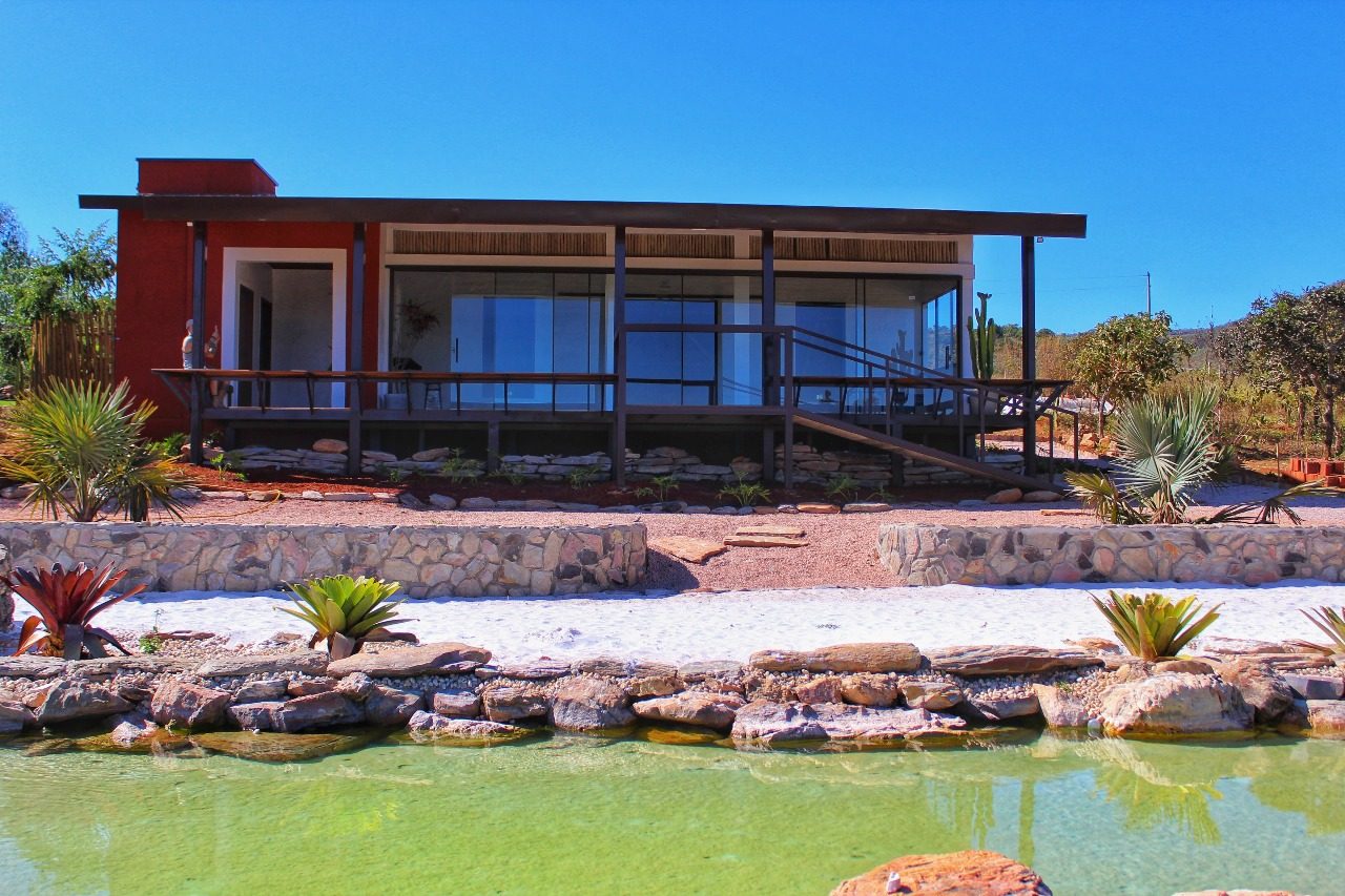 Casa modelo com arquitetura bioclimática