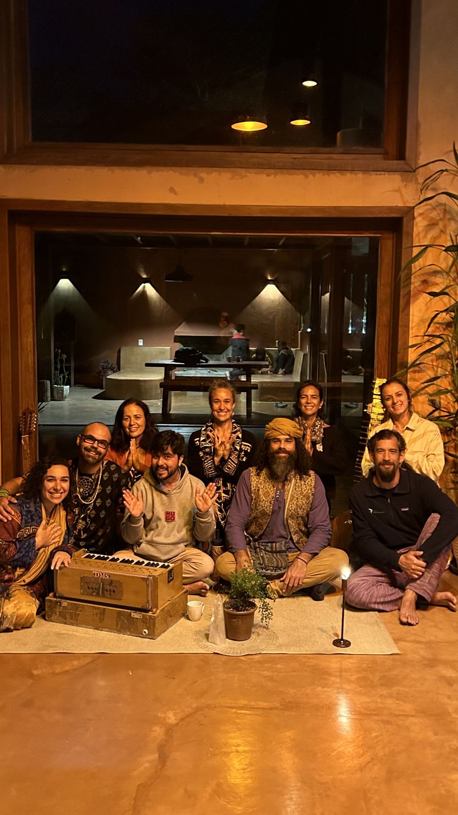 Evening kirtan group